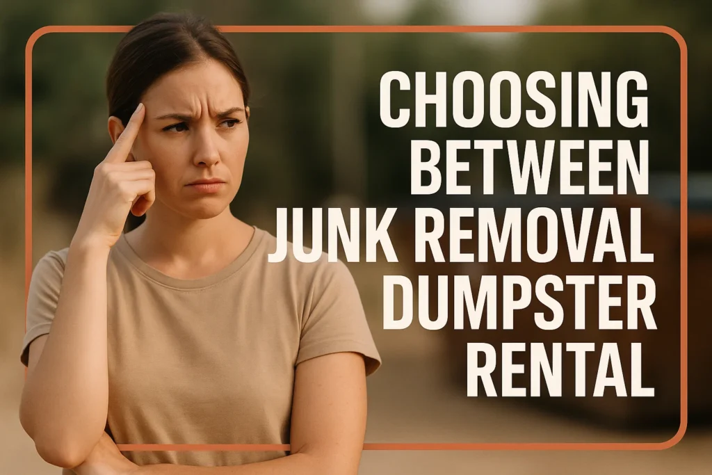 Choosing Between Junk Removal and Dumpster Rental