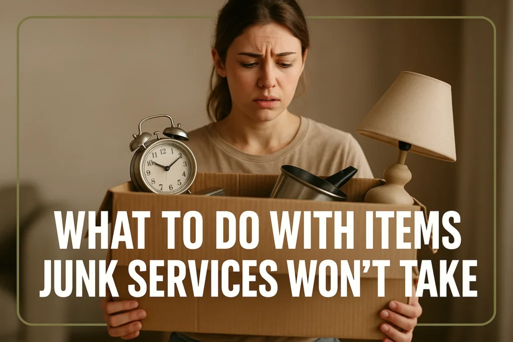 What to Do With Items Junk Services Won’t Take